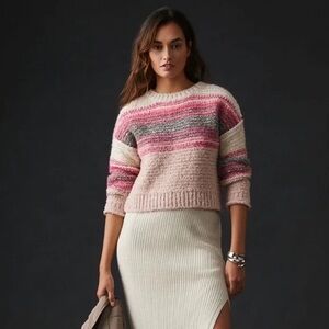 Anthropologie Pilcro Women’s Wool Crewneck Pullover Sweater‎